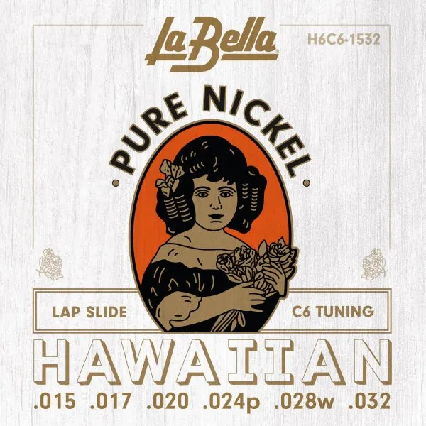 La Bella H6C6-1532 Lap Steel Guitar Strings C6 Tuning 15-32